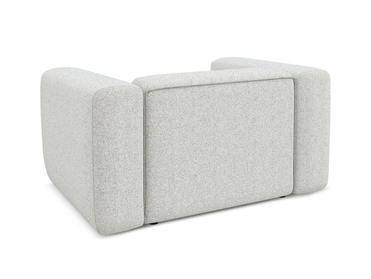 SESSEL Strukturstoff Stoff Beige - Beige/Schwarz, Kunststoff/Textil (137/70/89cm) - Makamii