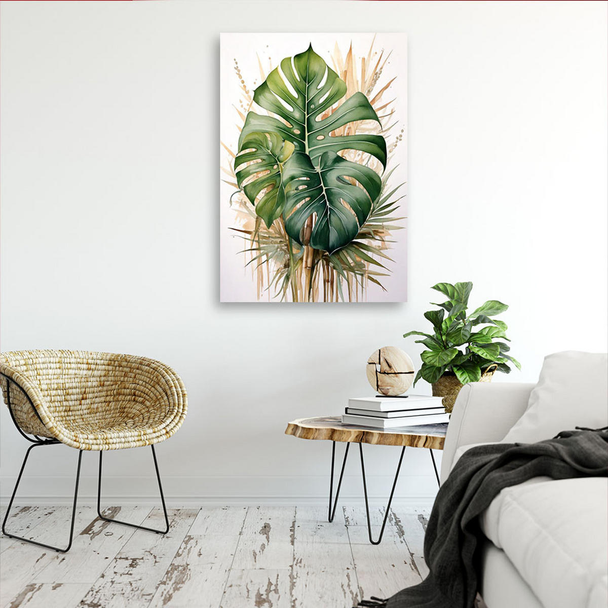 LEINWANDBILD Natur und Botanik 20x30cm - Grün, Textil (20/30cm) - Feeby