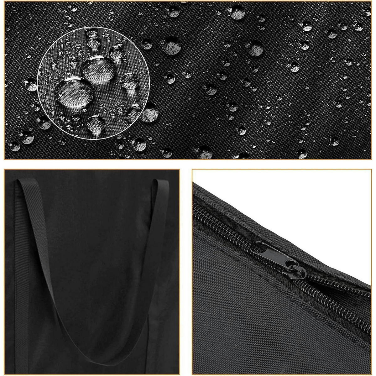 AUFLAGENTASCHE 130 x 40 x 55 cm Wasserdicht Oxford 600D - Schwarz, Textil (40/55/130cm)