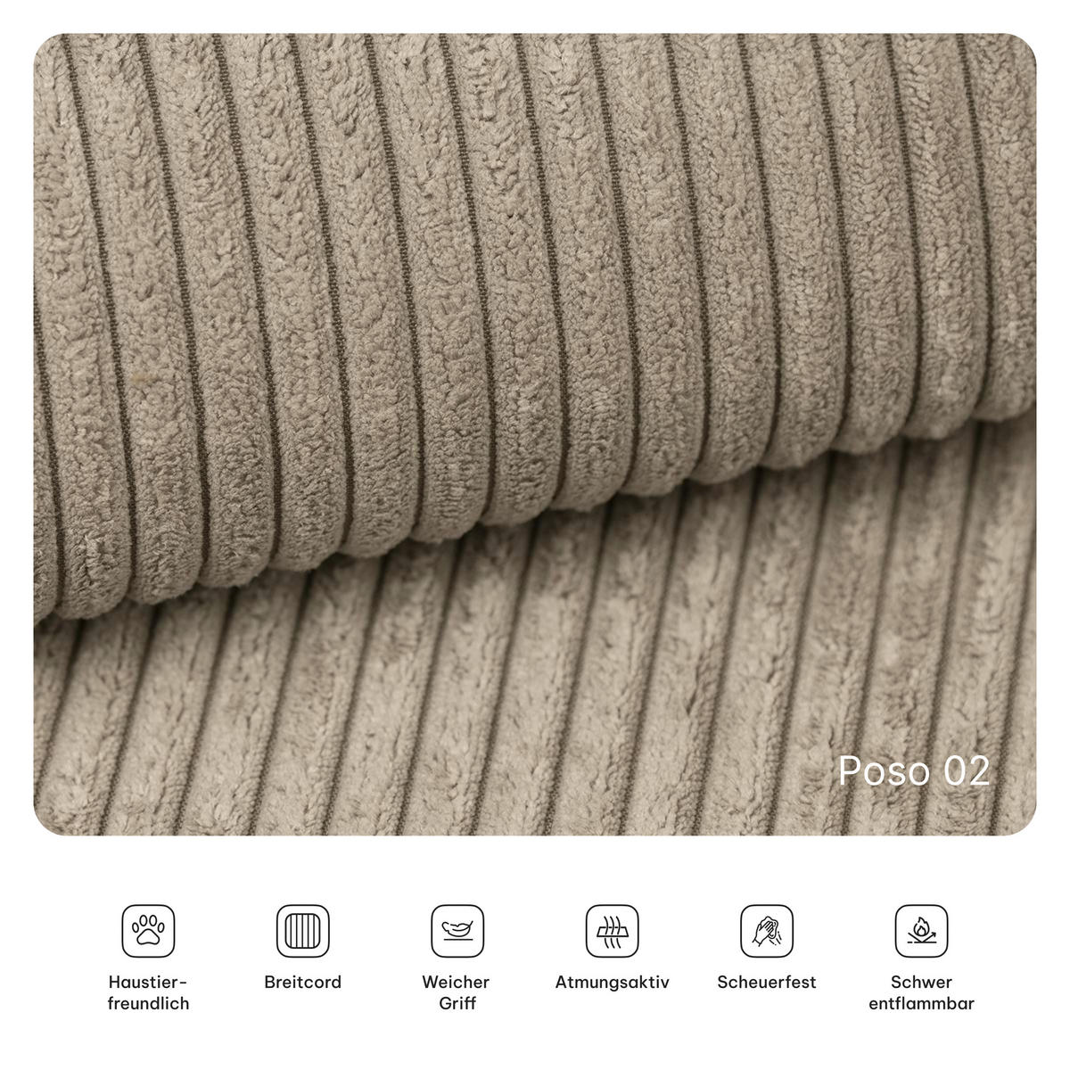 ECKSOFA ANKO modulares Boneless Sofa mit Schlaffunktion Beige Kordstoff - Beige, Textil (270/160cm) - MASSENO