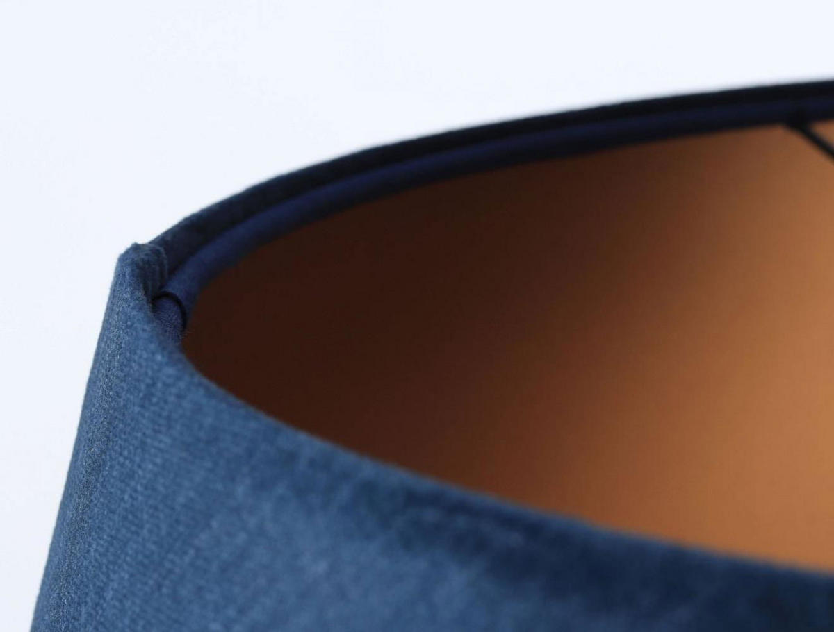 HÄNGELEUCHTE Blau 50/27 cm - Blau/Kupferfarben, Kunststoff (50/1.3/27cm) - ONZENO