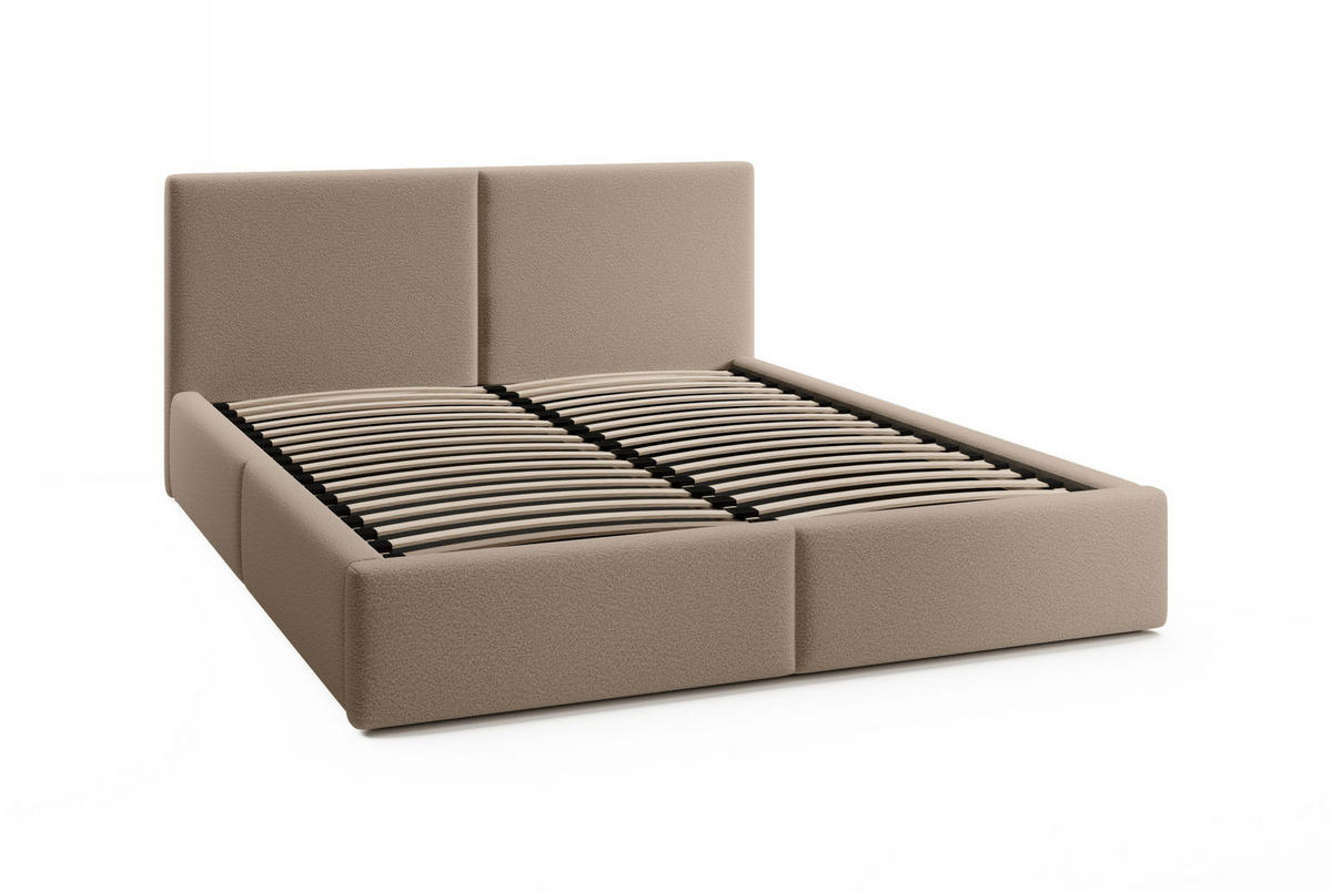 POLSTERBETT Toreira Slim 120x200 cm Brown - Braun, Holz/Textil (120/200cm) - Fedve