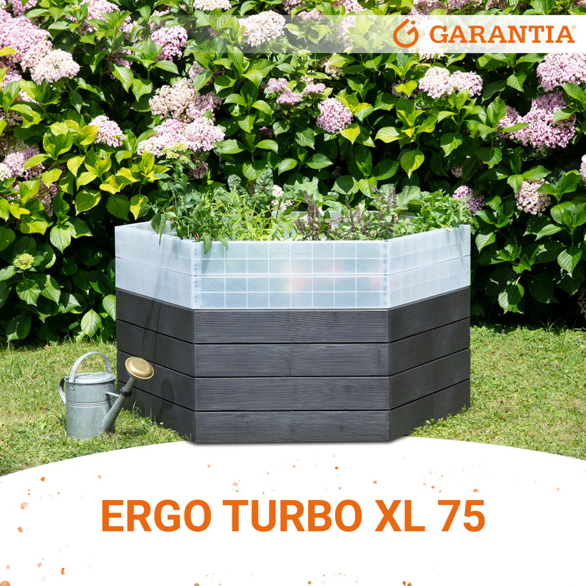 HOCHBEET Turbo XL 75, inkl. Wassersparsystem - Braun, Kunststoff (145/75/145cm) - GARANTIA