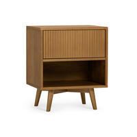 NACHTTISCH, Push-Open Schublade, 51cm, Braun - Braun, Holz (51/61/41cm) - Teamson Home