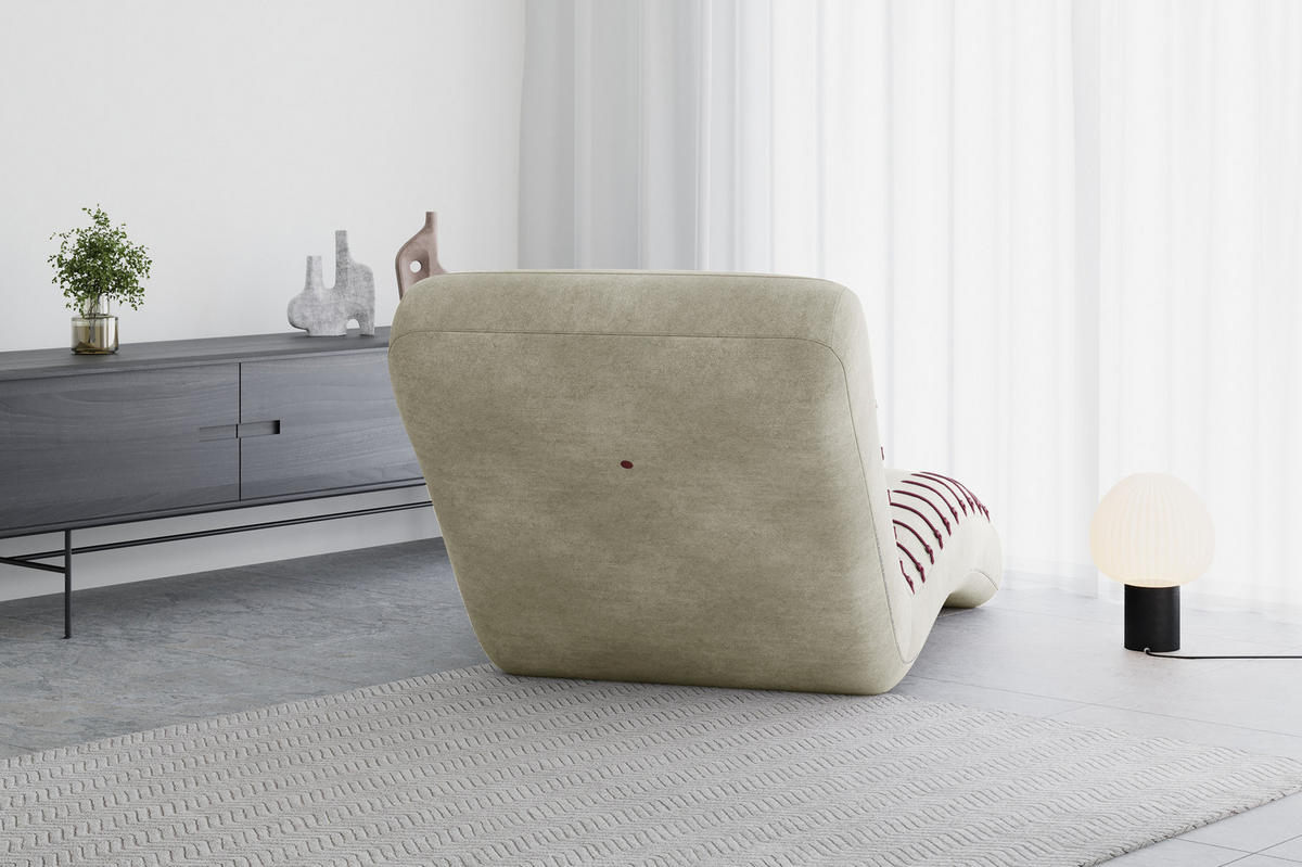 CHAISELONGUE SPLINE - Beige, Holzwerkstoff (83/80/172cm) - Möblo