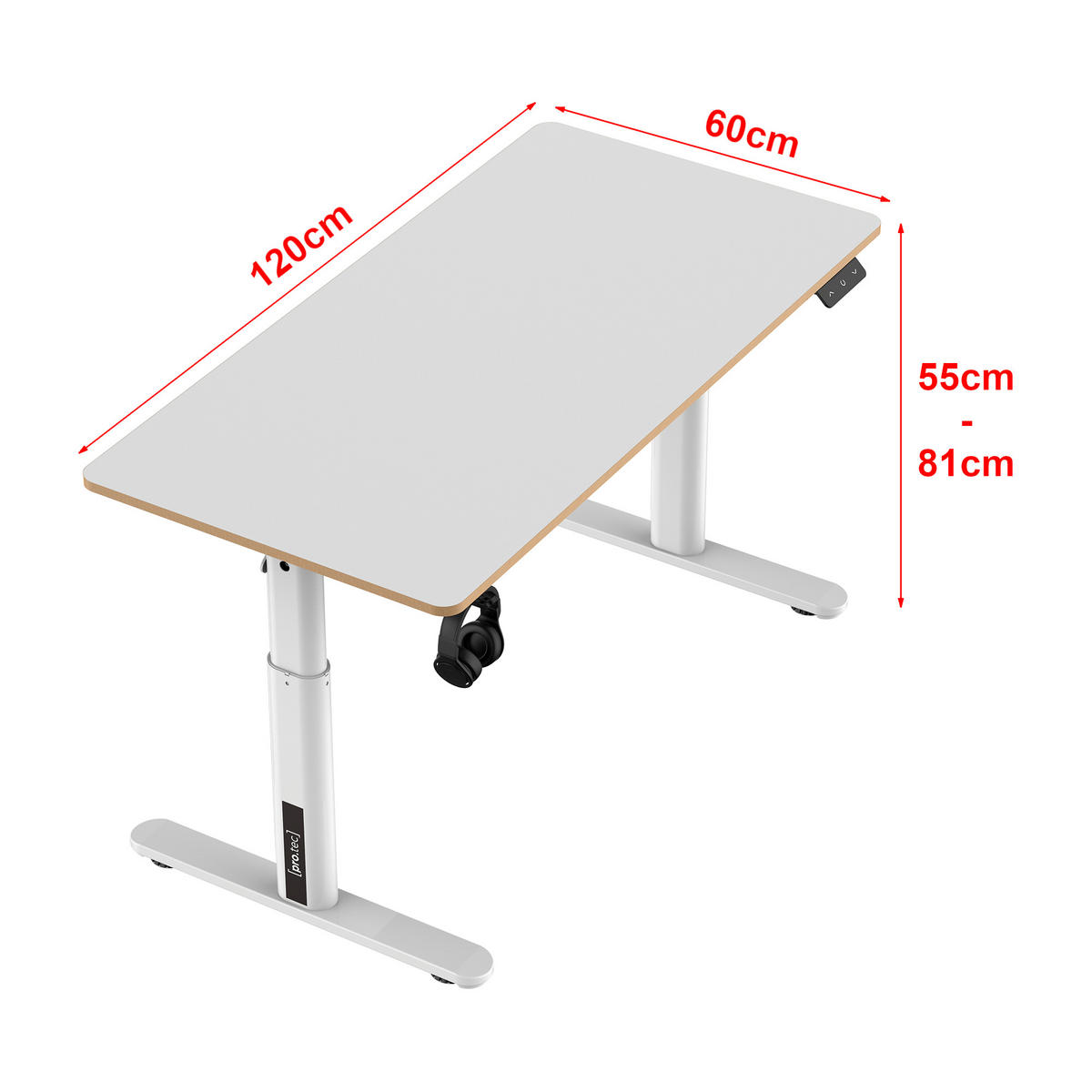 KINDERSCHREIBTISCH Ringe - Weiß, Holzwerkstoff (120/81/60cm) - pro.tec