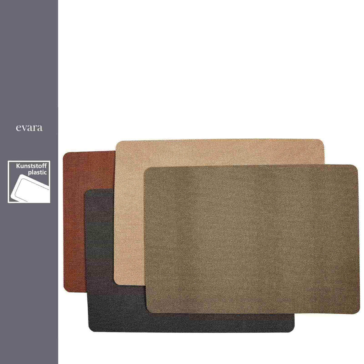 PLATZMATTEN Evara Creme 43 x 30 cm 6er Set - Creme, Kunststoff (43/30/0.2cm) - Ritzenhoff Breker
