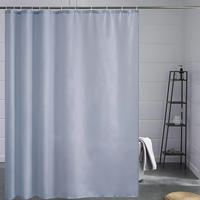 DUSCHVORHANG Grau Blau 200 x 240 cm - Blau, Textil (200/240cm)