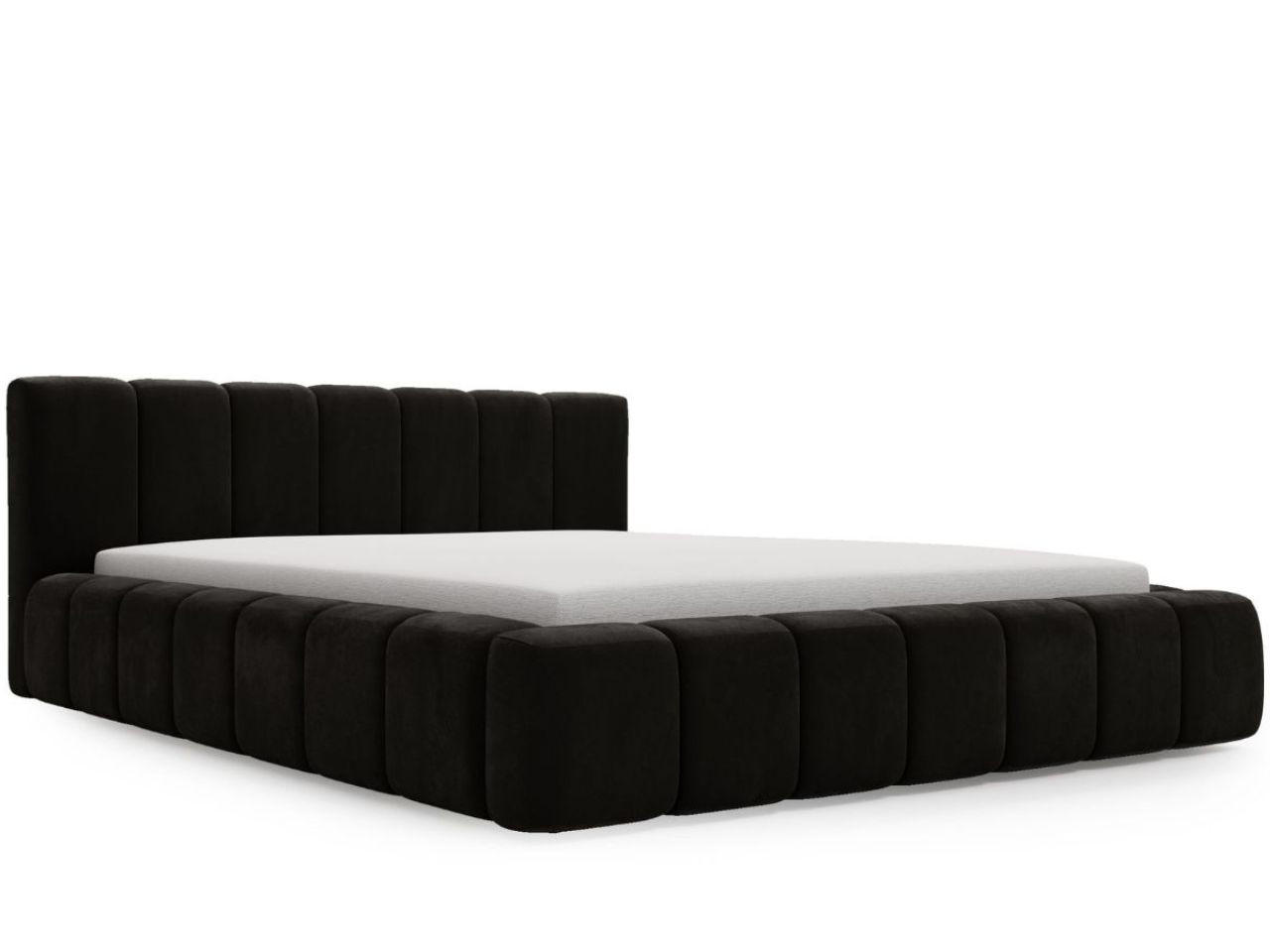 POLSTERBETT Orio 140x200 Schwarz - Schwarz, Textil (140/200cm) - Graingold