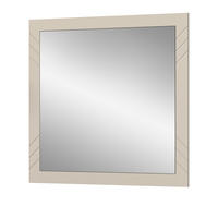 GARDEROBENSPIEGEL Sand matt 80 x 80 cm, Wandspiegel mit Rahmen - Sandfarben, Glas/Holzwerkstoff (80/80/2cm) - Inn.Furn