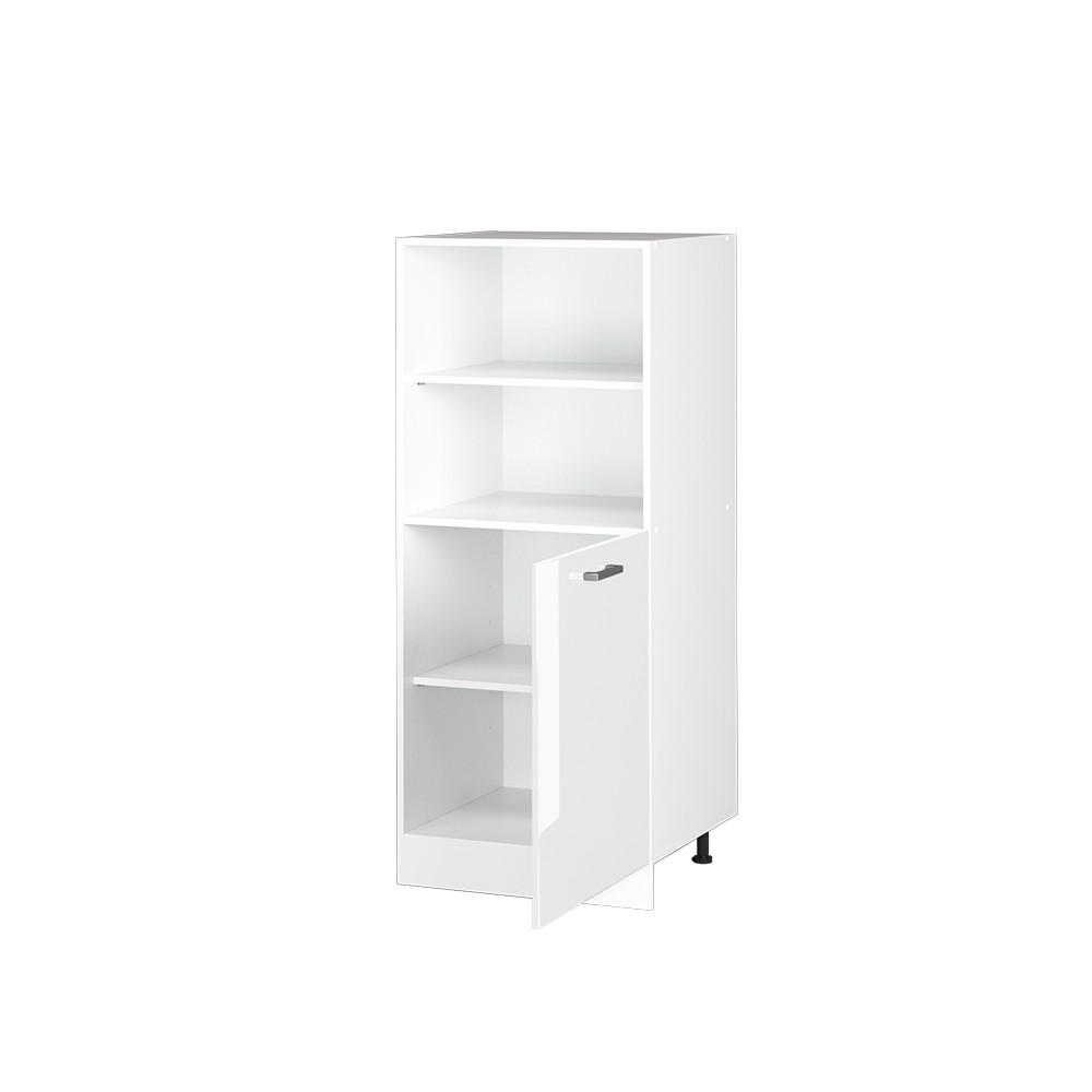 HERDUMBAUSCHRANK R-Line Weiß Hochglanz 60 cm - Weiß Hochglanz/Weiß, Holzwerkstoff (60/143/57cm) - Vicco