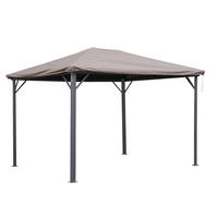 SCHUTZHAUBE 3x3,6m Hardtop Pavillon Antik Taupe - Taupe, Textil (300/1/360cm) - QUICK STAR