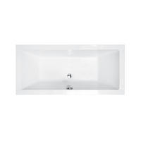 BADEWANNE Rechteck QUADRO 155/70 Ablauf & Füße - Weiß, Kunststoff (70/55.5/155cm) - bad land