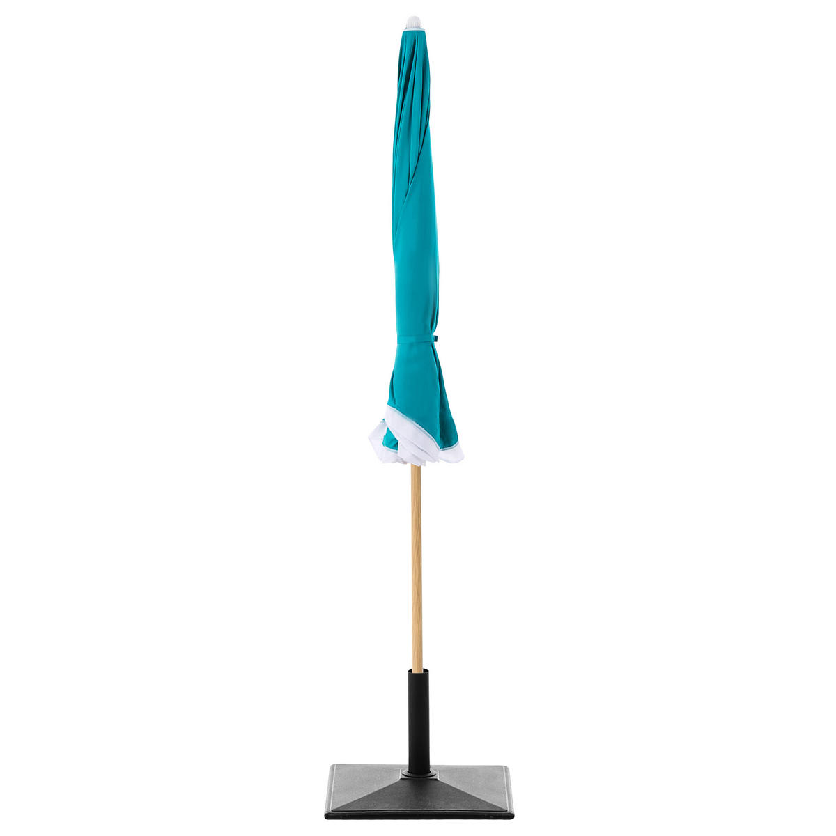 VELKÝ SLUNEČNÍK 232 cm Tyrkysový Sestriere - bílá/modrá, textil (232/232cm) - Beliani