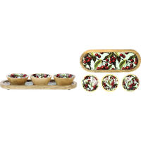 SCHALEN-SET Cherry Charm 4-tlg. - Multicolor, Holz - FURNARO