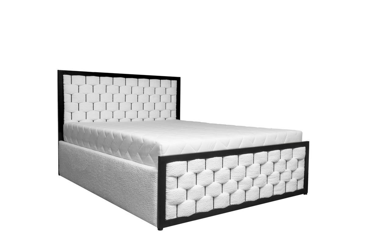 POLSTERBETT - Gramo 140x200 - Weiß - Weiß, Metall (140/200cm) - Möblo
