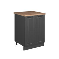 SKŘÍŇKA POD DŘEZ Fame-Line, Tmavě šedá/Antracit, 60 cm - tmavě šedá/antracitová, kompozitní dřevo (60/82/60cm) - Vicco