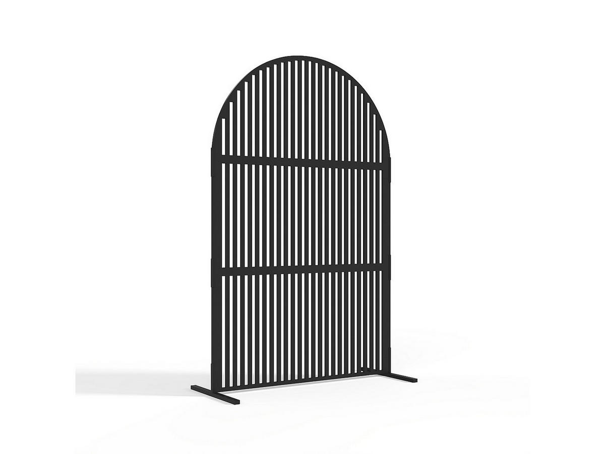ZAUN & Palisaden - 117 cm x 50 cm - Metall - Schwarz TARRION - Schwarz, Metall (117/188cm) - Vente-Unique