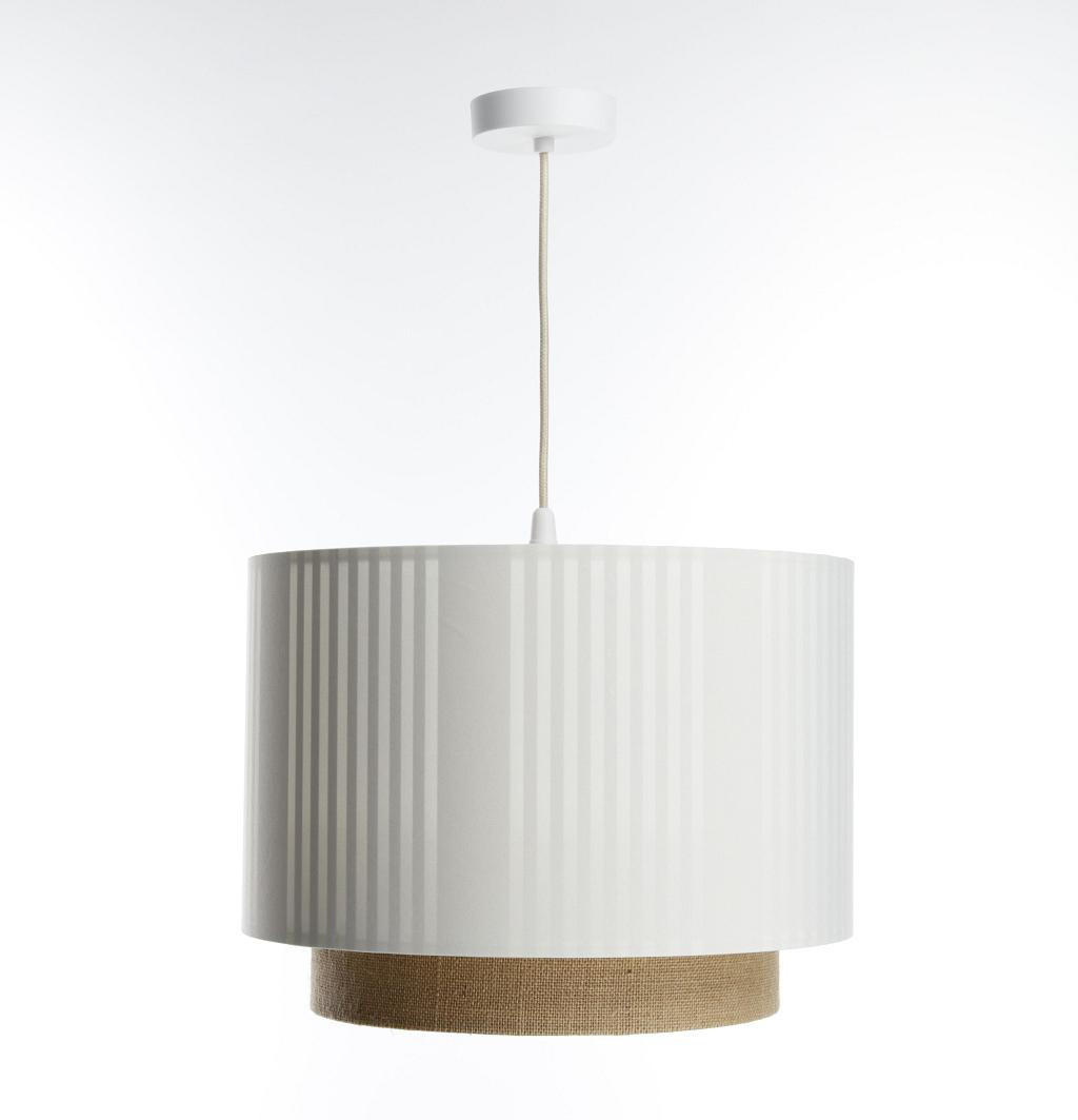 HÄNGELEUCHTE Weiß 50/106 cm - Weiß/Braun, Kunststoff (36/0.6/106cm) - ONZENO