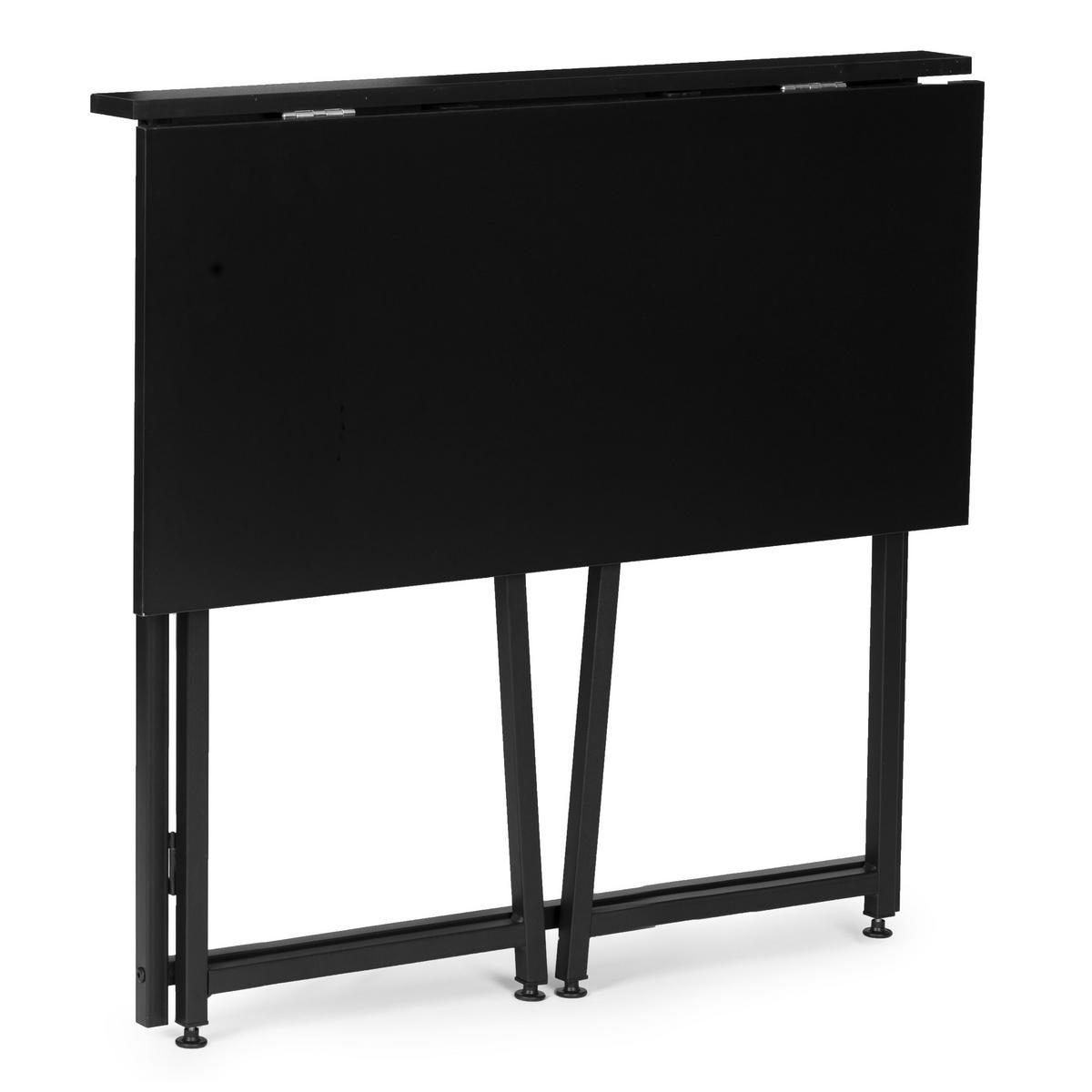 SCHREIBTISCH ARLO Schwarz - Schwarz, Holzwerkstoff (45/80/76cm) - Mat-Haus