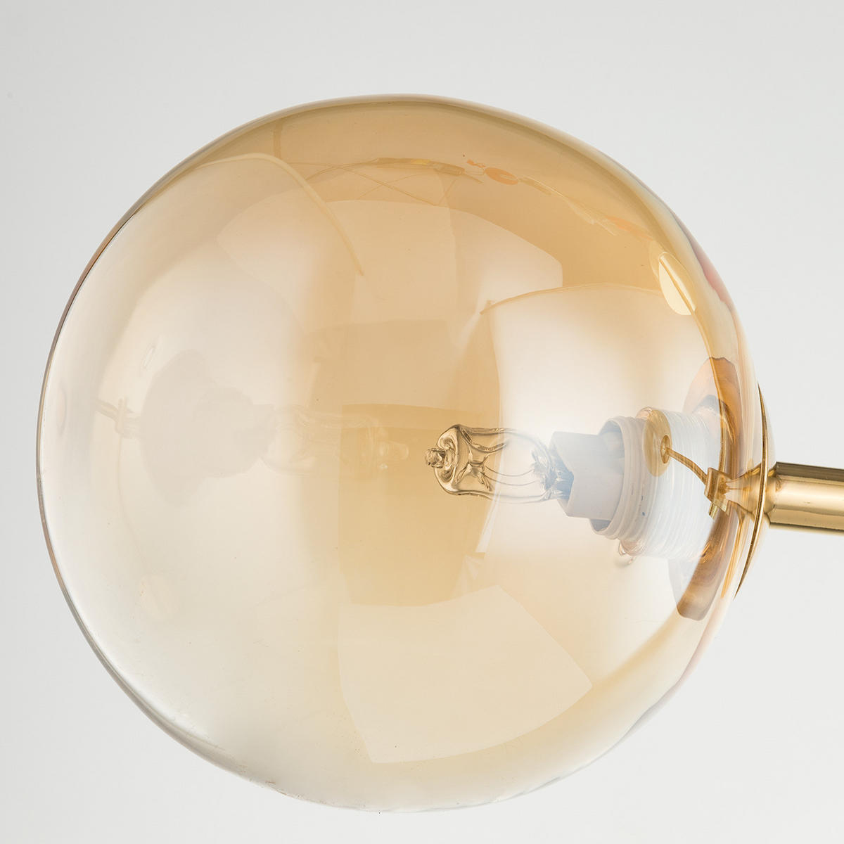 DECKENLEUCHTE - Metall, 3-flammig - Goldfarben, Metall (62/62/25cm) - home24