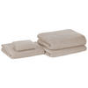 BADEHANDTUCH 4-teilig Beige Areora - Beige, Textil (100/150cm) - Beliani