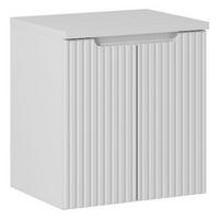 WASCHTISCHUNTERSCHRANK 50 cm 2 Teile - Nova White N BM102 in Weiß/Matt - Weiß, Holz (50/57/40cm)