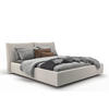 POLSTERBETT HENRY Beige Cord - Beige/Schwarz, Textil (180/200cm) - KAWOLA