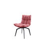 ESSZIMMERSTUHL BARO Pink Webstoff - Pink/Schwarz, Kunststoff/Textil (54/86/65cm) - KAWOLA