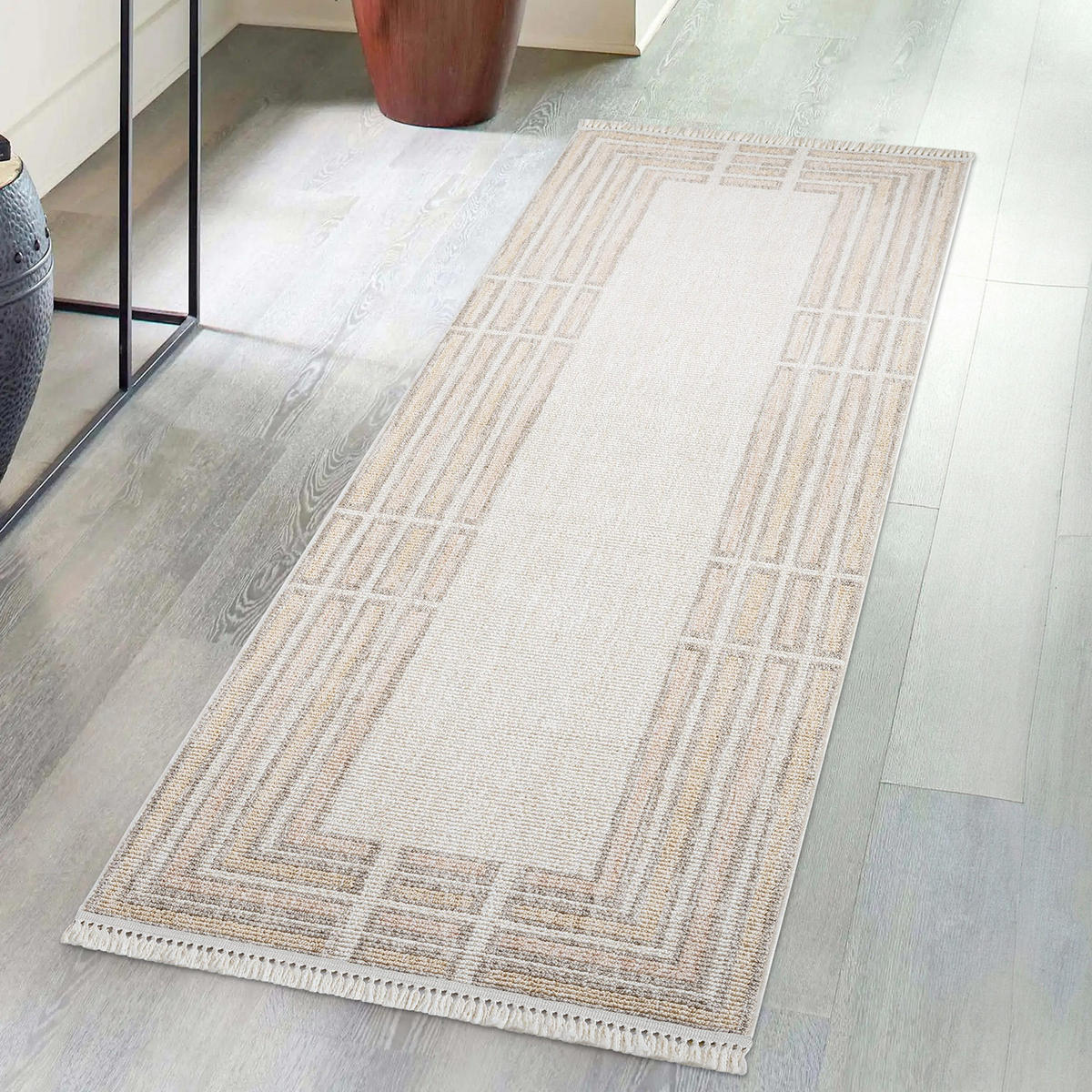 KURZFLOR-TEPPICH Clasico 9068 Rosa 80x300 cm - Rosa, Textil (80/300cm) - carpet city