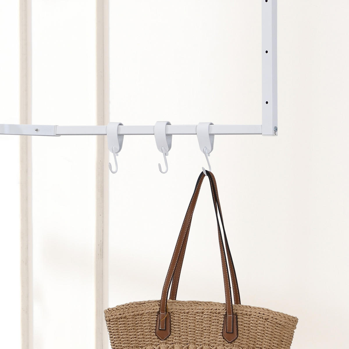 GARDEROBE SWAY - Weiß - Weiß, Kunststoff (3/80/120cm) - Home Deluxe