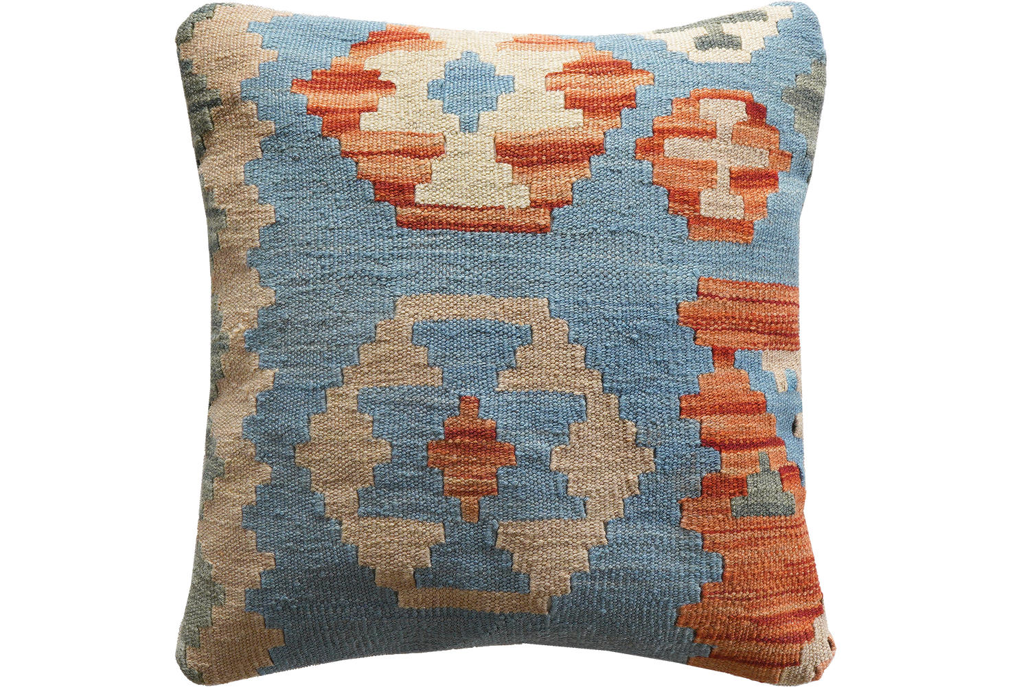 KELIM-KISSEN Mehrfarbig 50/50 cm Schurwolle - Multicolor, Textil (50/50cm) - Looma