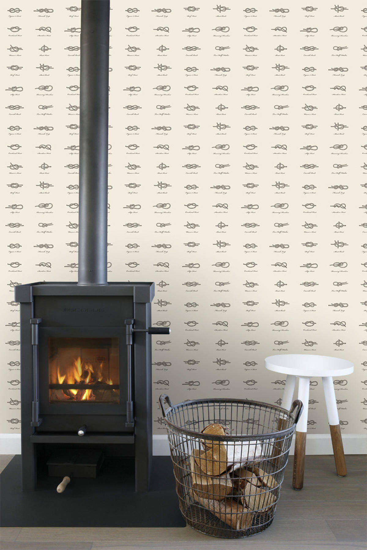 TAPETE Knoten 53 cm x 10.05 m - Beige, Papier (53/0.1cm) - ESTAhome