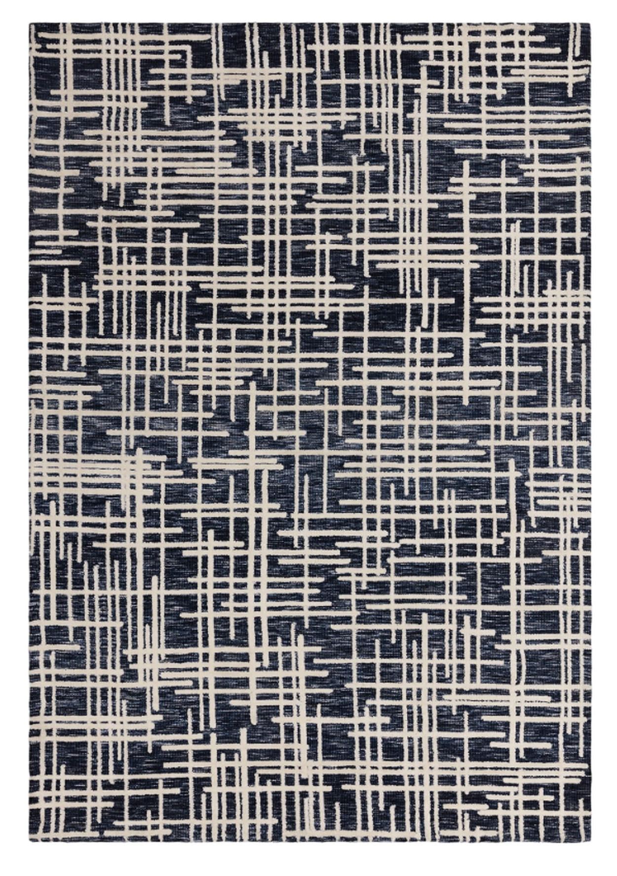 TEPPICH modern Flachgewebe KEMY Blau 120 x 170 cm - Blau, Textil (120/170cm) - Novatrend