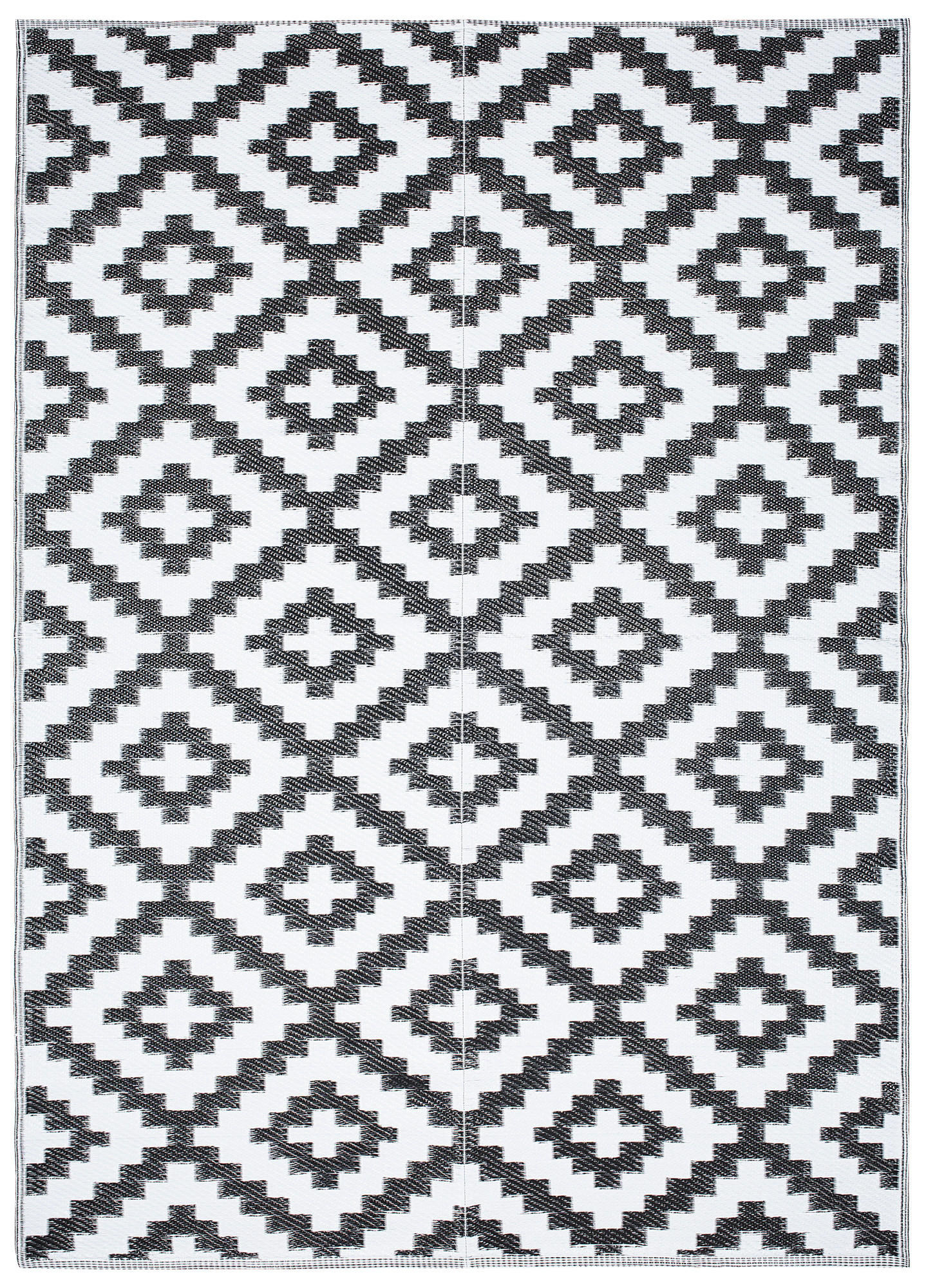 TEPPICH IBIZA Schwarz 180/270 cm - Schwarz, Kunststoff (180/270cm) - Tapiso