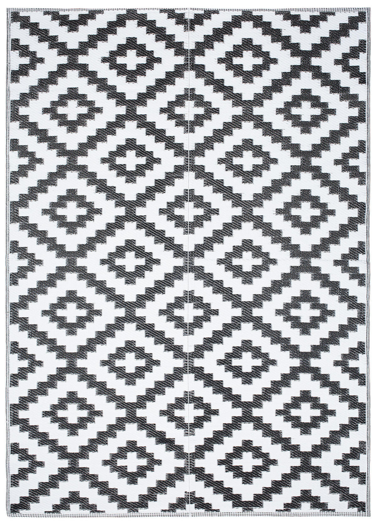 TEPPICH IBIZA Schwarz 180/270 cm - Schwarz, Kunststoff (180/270cm) - Tapiso