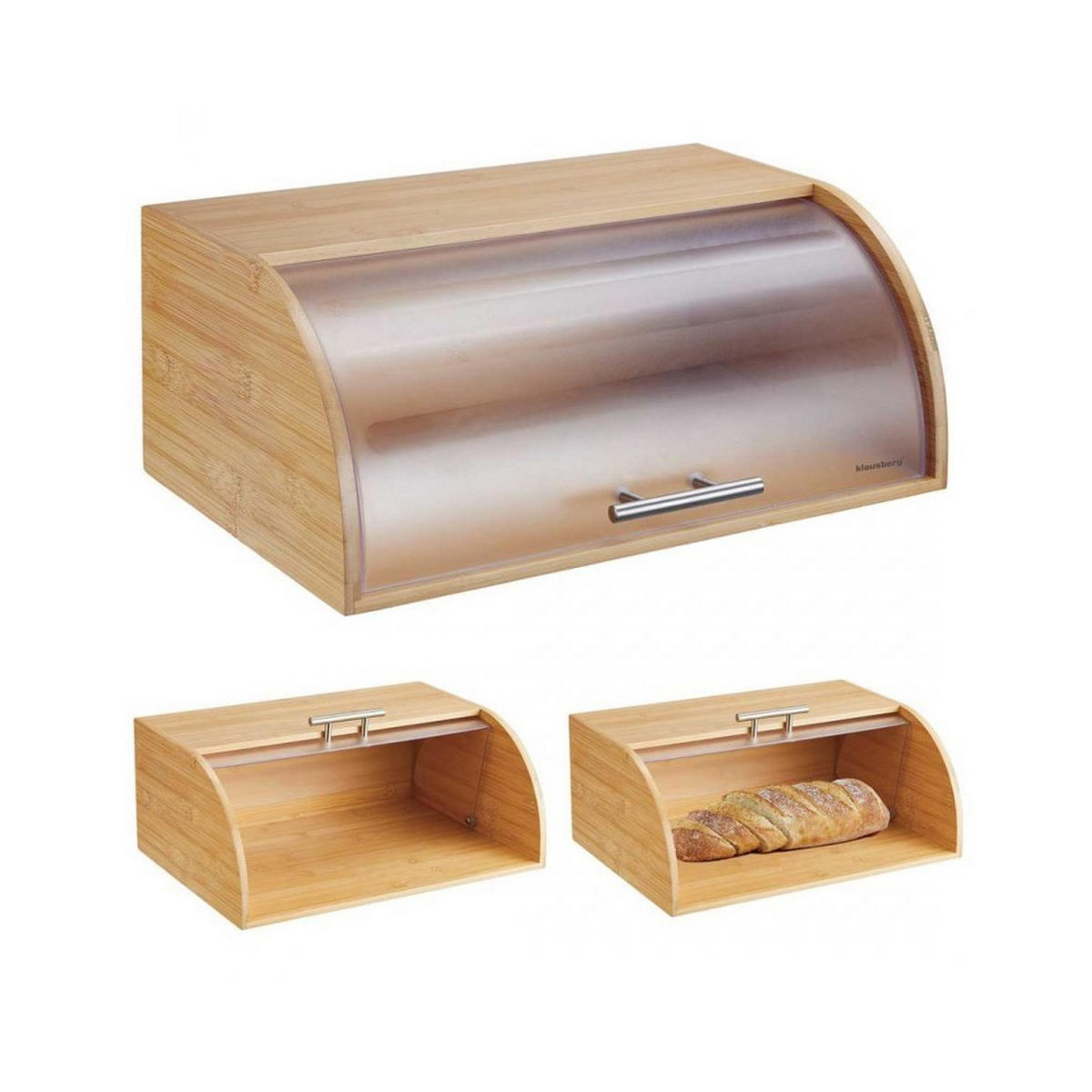 BROTKASTEN Beige 41/29/17 cm 59708 - Beige, Holz (29/17/41cm) - Klausberg 