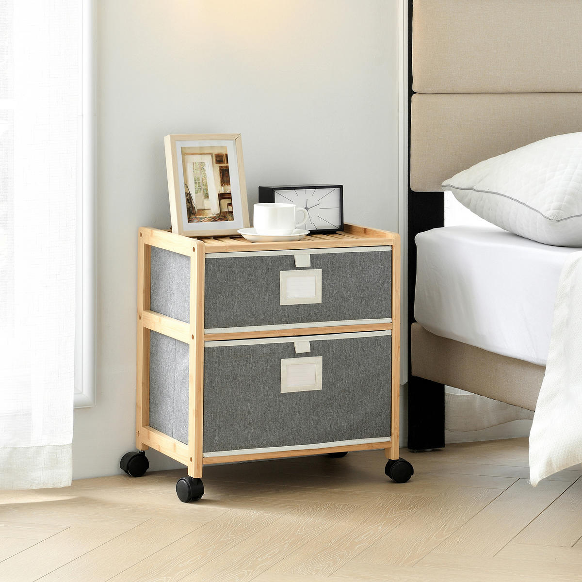 BEISTELLTISCH Noorliit - Braun, Naturmaterialien (29/41/47cm) - [en.casa]