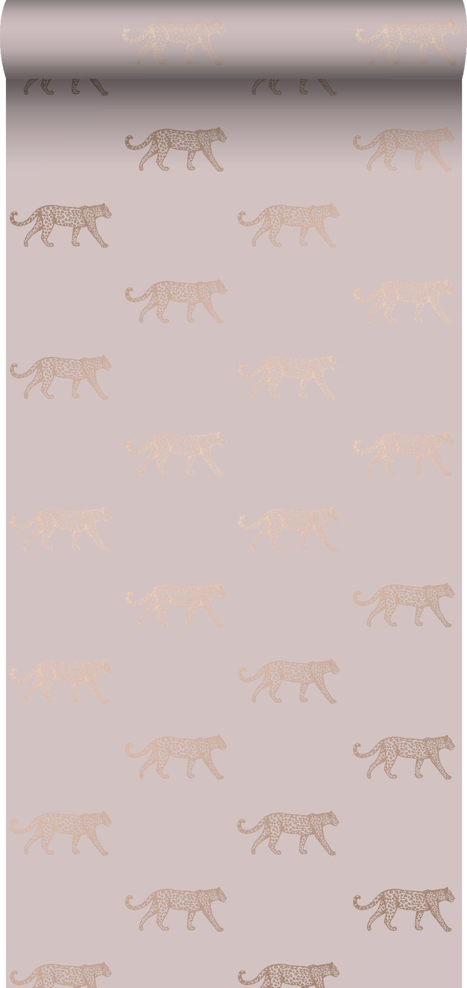 TAPETE Panter 53 cm x 10.05 m - Pink, Papier (53/1000cm) - Origin Wallcoverings