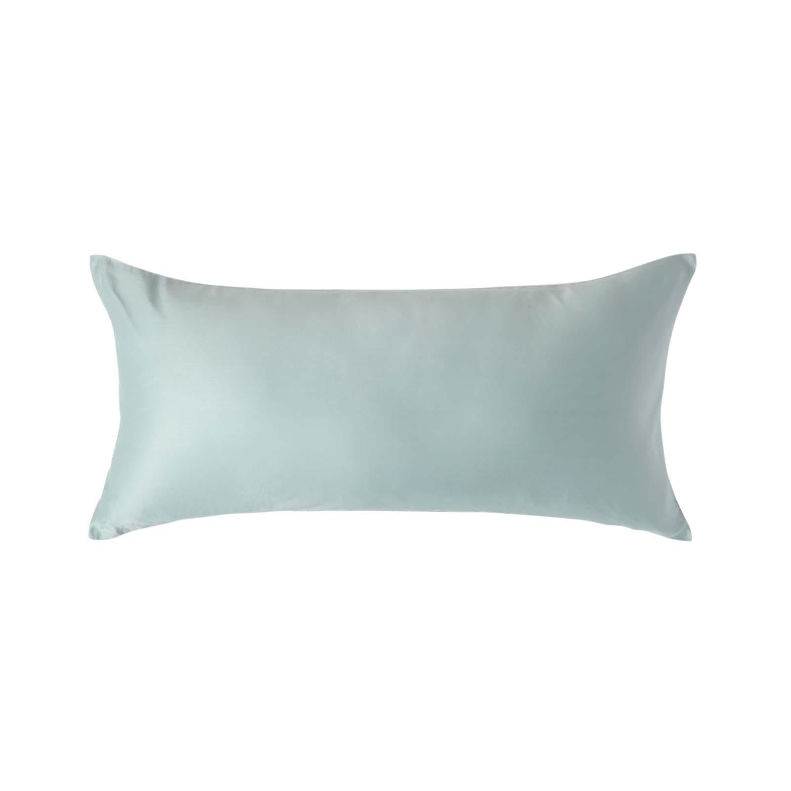 BIO-KISSENBEZUG Satin, Fadendichte 400 - Hellblau, Textil (40/80cm) - Homescapes