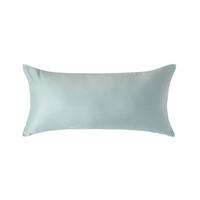 BIO-KISSENBEZUG Satin, Fadendichte 400 - Hellblau, Textil (40/80cm) - Homescapes