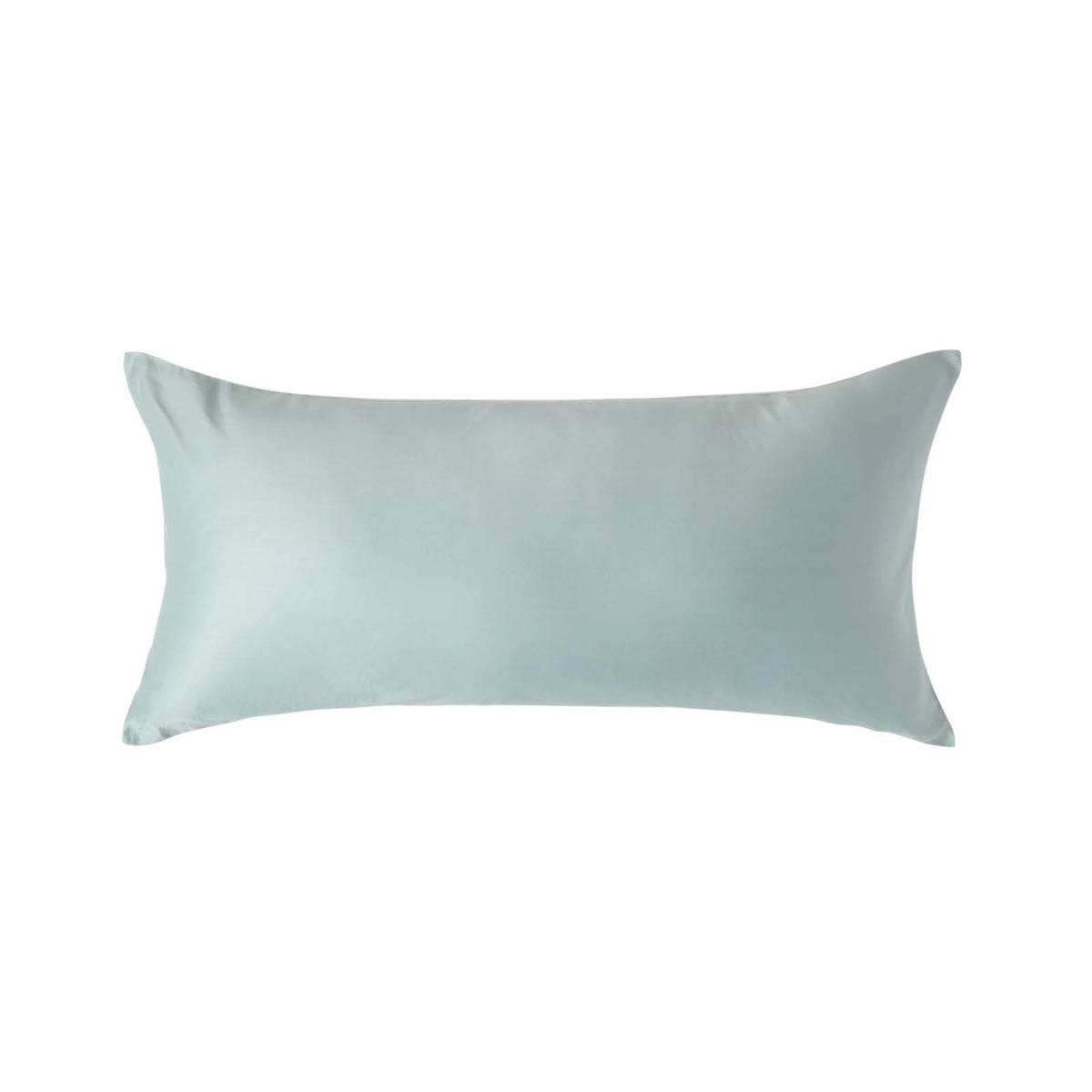 BIO-KISSENBEZUG Satin, Fadendichte 400 - Hellblau, Textil (40/80cm) - Homescapes