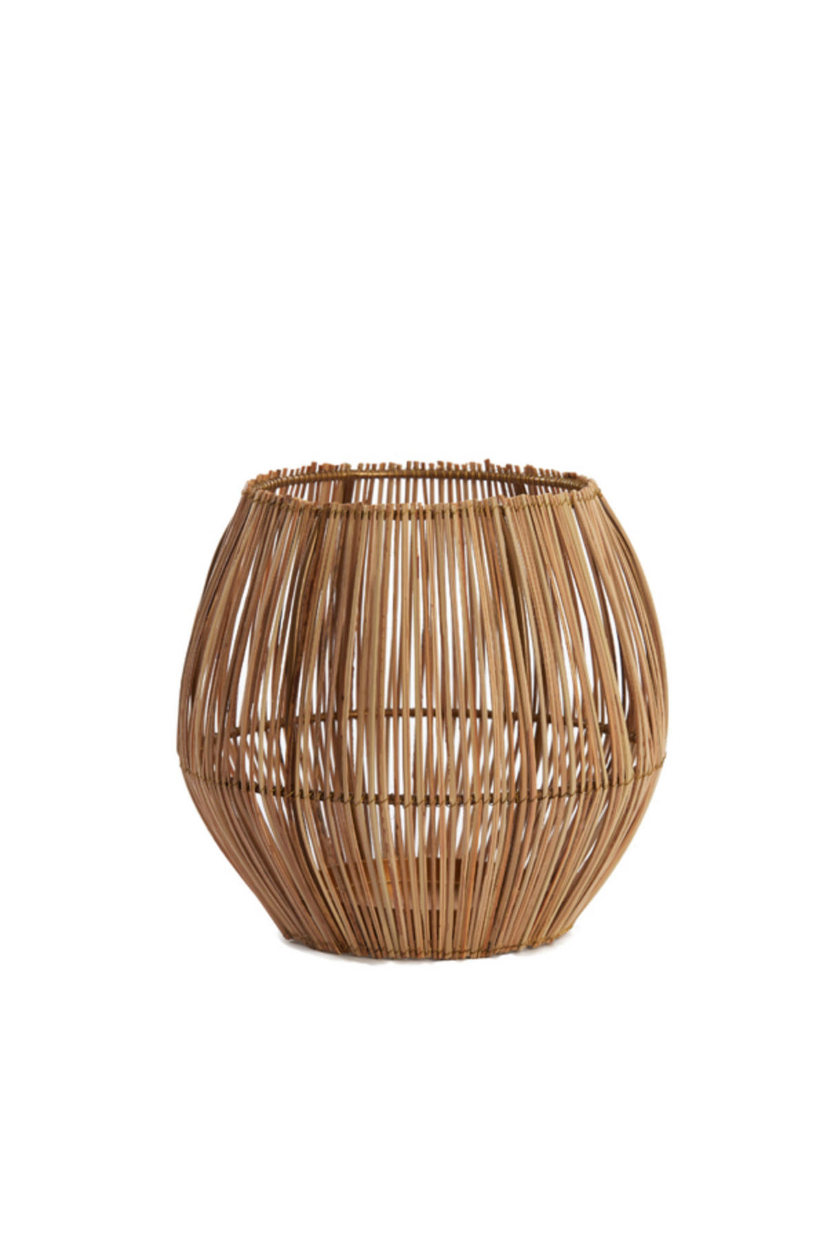 TEELICHT Evisa Braun Ø20/22 cm - Braun, Holz (20/22/20cm) - Light & Living