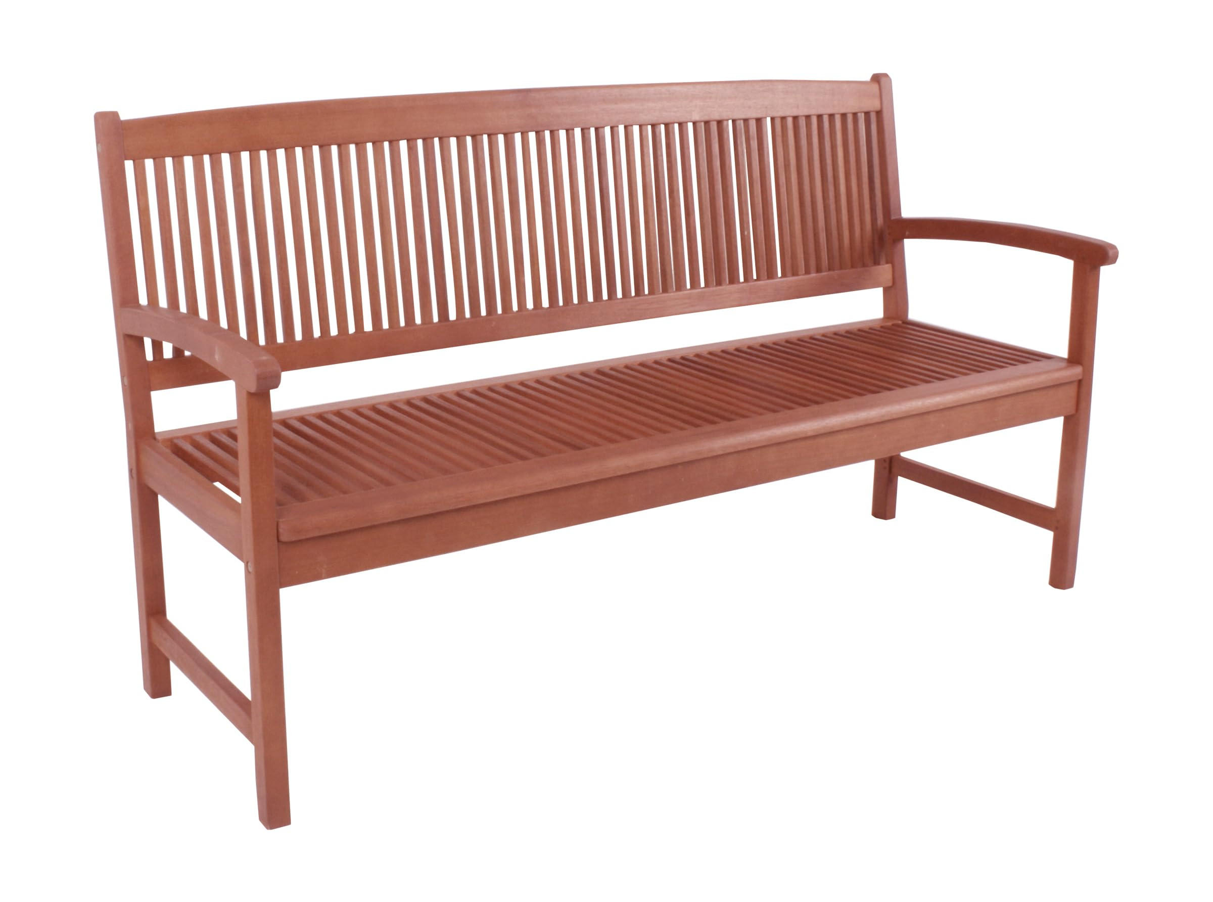 GARTENBANK Tours 3-Sitzer Terrassenbank - Hellbraun, Holz (59/90/157cm) - DELUKE