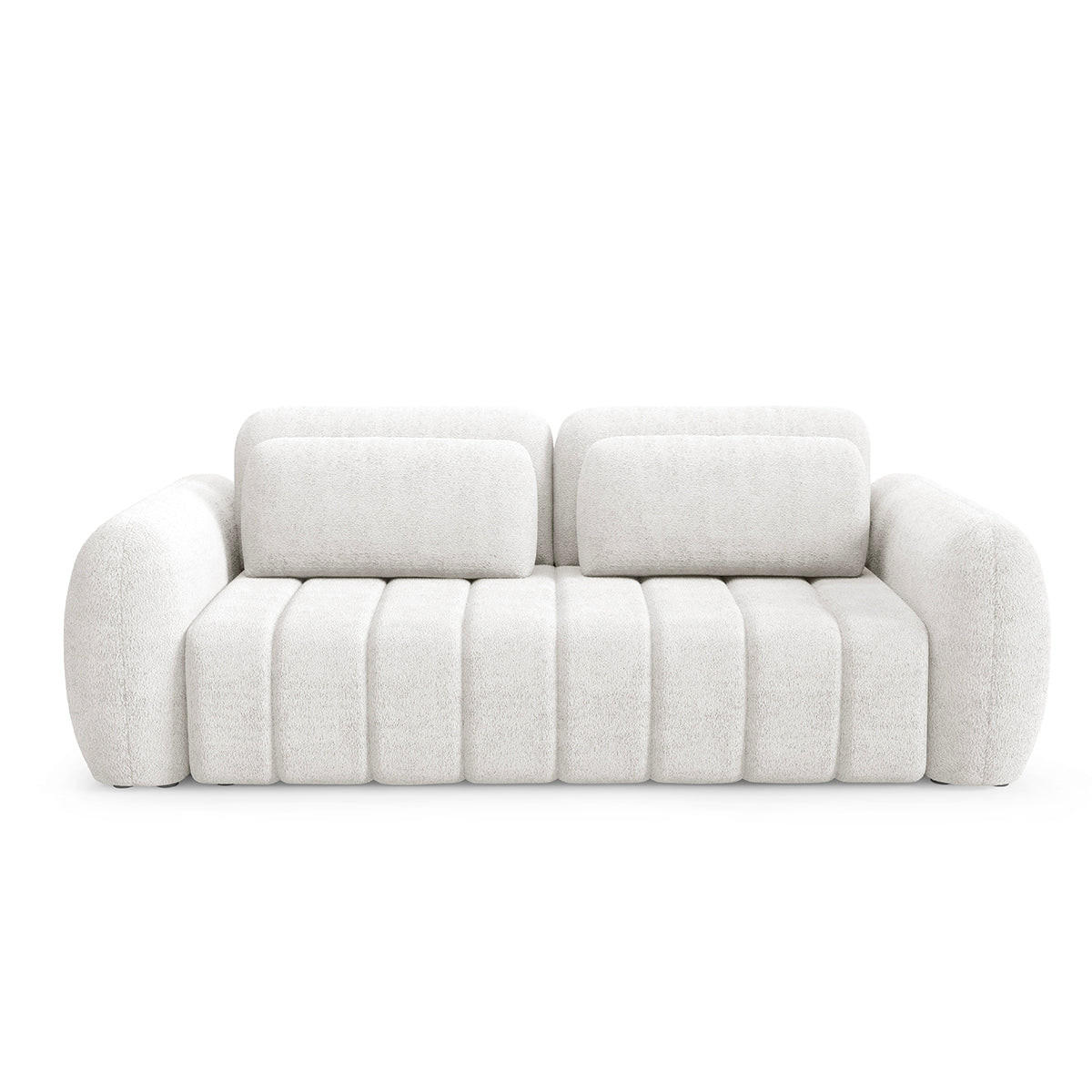 SOFA Cesar 3 Sitzplätze Weiß - Weiß, Holz (266/95/110cm) - Petits-meubles