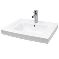 WASCHBECKEN - Weiß, Keramik (46.5/16/60.5cm) - ECD-Germany