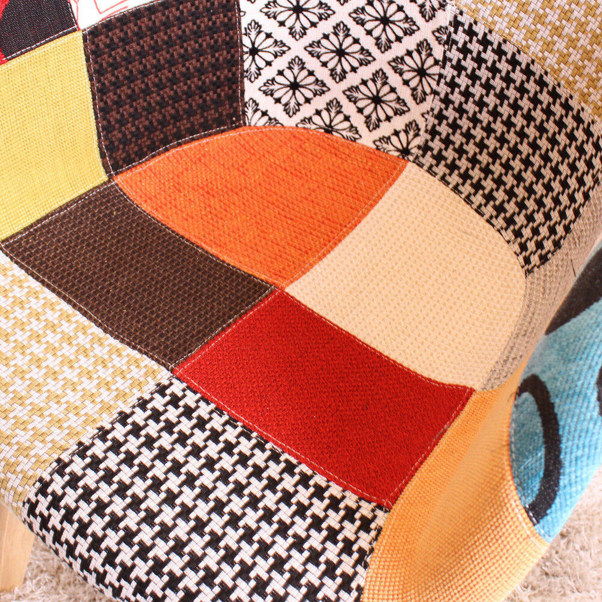 ESSZIMMERSTUHL Stoff 8-teilig Mehrfarbig - Multicolor, Holz (47/83/42cm) - Life Interiors