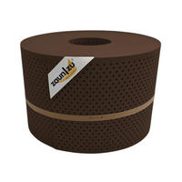 SICHTSCHUTZSTREIFEN PP Premium Gelocht 15 Prozent Streifen Braun 50m - Braun, Kunststoff (5000/19cm) - ZAUN|ZU