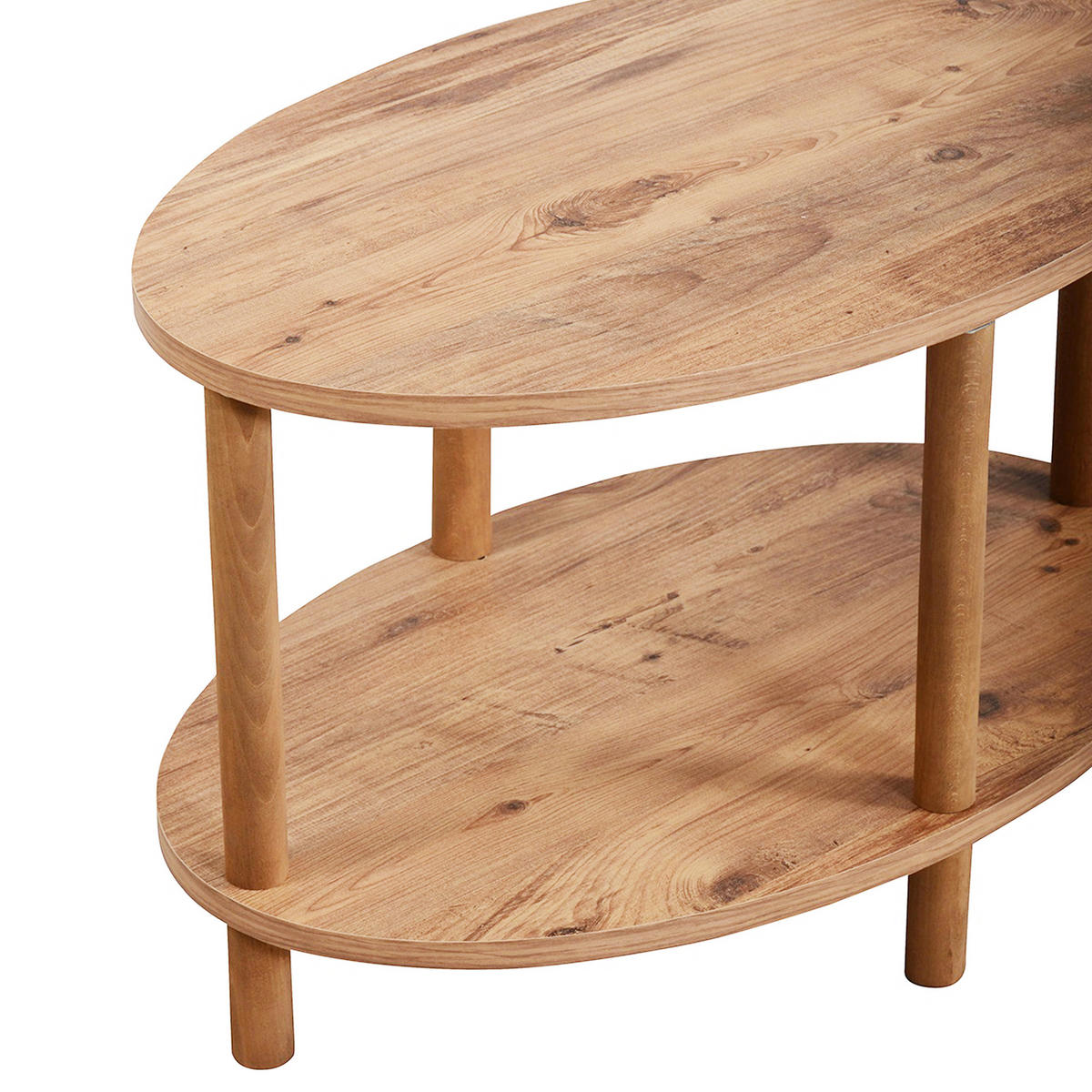 COUCHTISCH Højreby 70/44/43 cm - Naturfarben/Braun, Holz/Holzwerkstoff (70/44/43cm) - [en.casa]