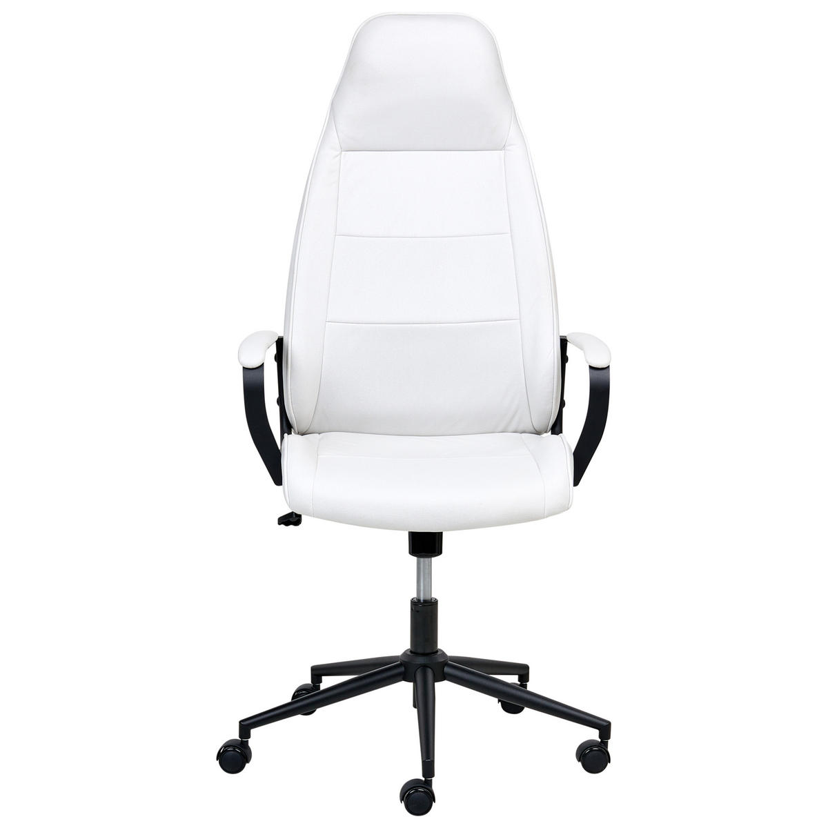 BÜROSTUHL Cremeweiß Rebel - Schwarz/Weiß, Textil (67/120/67cm) - Beliani